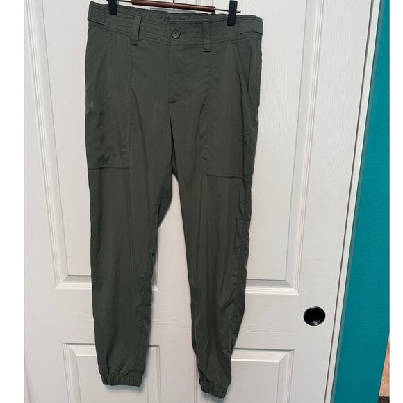 Under Armour Military Green Light & Dry Loose Fit Jogger Pants Women's SP NWT - Picture 2 of 10